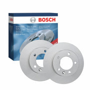 Bosch 2 x Solid Rear Brake Discs 0986479717-x2