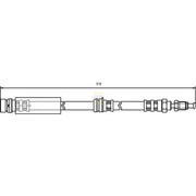 NAPA Brake Hydraulic Hose Line Front fits Ford Fiesta V 2001-2010