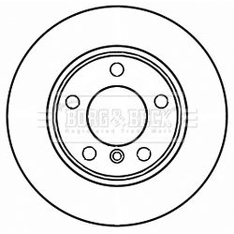 Borg & Beck Front & Rear Brake Discs & Pads fits BMW 1 Sports Hatch 2011-2015