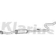 Klarius Box With Centre Pipe Centre fits Citroën C3 I 2002-2010 1.4