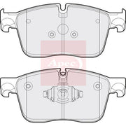 Apec Front Brake Pad Set fits Jaguar F-Pace 2015 on 2.0 3.0