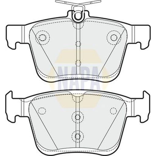 NAPA Rear Brake Pad Set fits Audi A3 2012-2020 1.0 1.2 1.4 1.5 1.6 1.8
