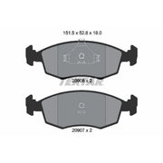 Textar Front Brake Pad Set 2090802