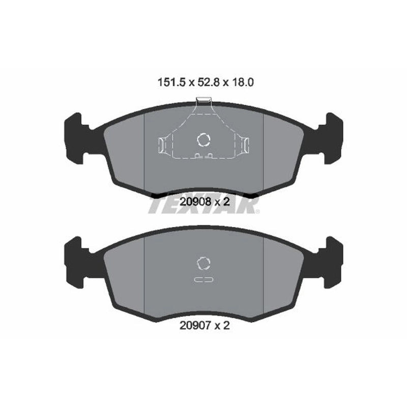 Textar Front Brake Pad Set 2090802