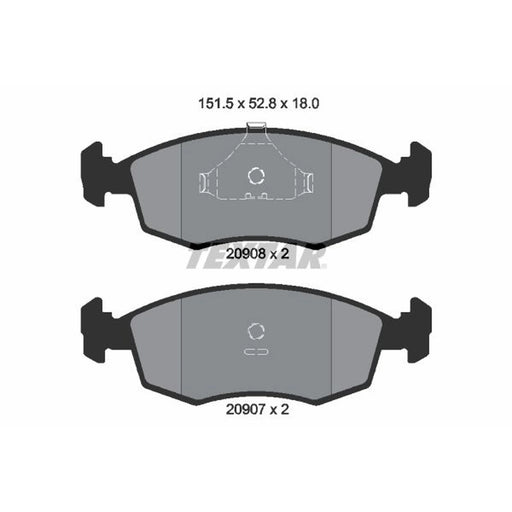Textar Front Brake Pad Set 2090802