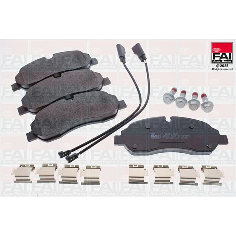 FAI Front Brake Pad Set fits Ford Tourneo Custom V362 Bus 2020-2023 1.0
