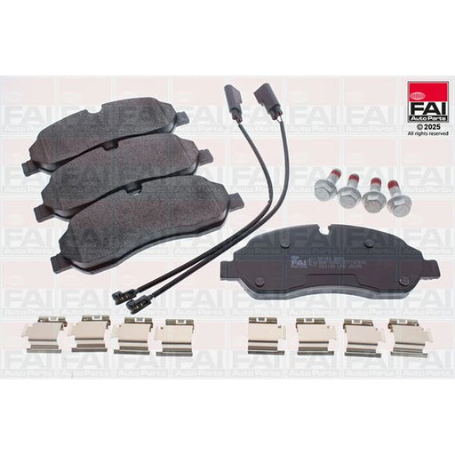 FAI Front Brake Pad Set fits Ford Tourneo Custom V362 Bus 2020-2023 1.0