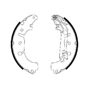 Mintex Brake Shoe Set Axle Kit fits Fiat Grande Punto 2005-2015 1.3 1.4