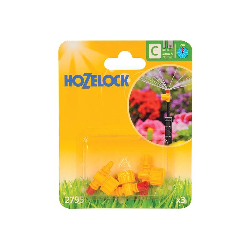 Hozelock 2795 Adjustable 360° Micro Spray Jet (Pack 3) Hozelock - Town Tools