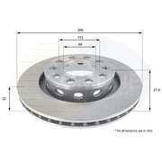 Comline 2 x Internally Vented Rear Brake Discs ADC2611V