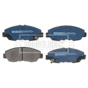 Borg & Beck Front Brake Discs & Pads fits Honda Accord 1990-1996 1.8 2.0 2.3