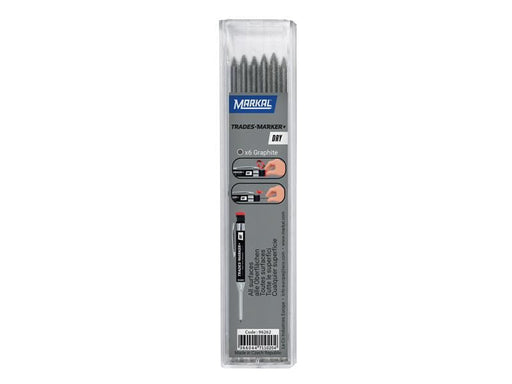 Markal TRADES-MARKER® DRY Graphite Refills (Pack 6) Markal - Dynamic Drive