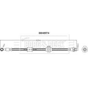 Borg & Beck Brake Hydraulic Hose Line Front Left BBH8974