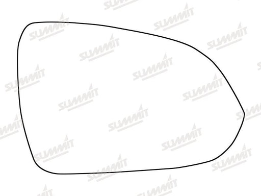 Summit Stick-On Standard Mirror Glass fits Kia Rio 17 on RHS Summit - Bars 4 Cars
