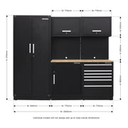 Sealey Premier Premier Storage System with Oak Worktop 2.5m APMSCOMBO1W Sealey Premier - Dynamic Drive