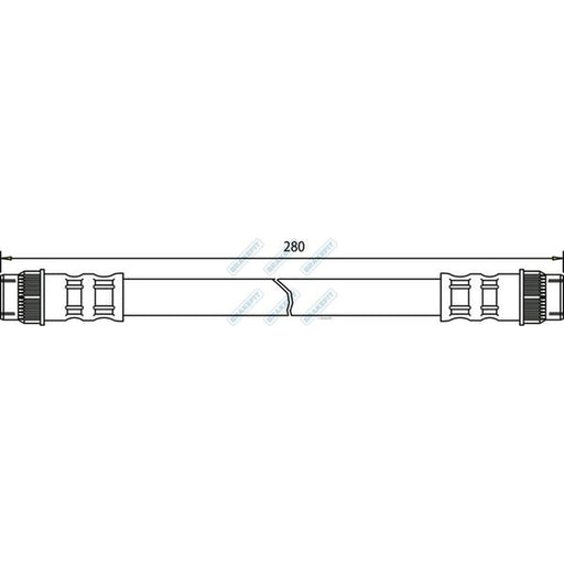 Apec Brake Hydraulic Hose Line Rear BHO4063