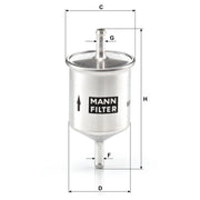 MANN-FILTER Full Service Kit with Air, Oil, Fuel & Cabin fits Nissan Almera Tino