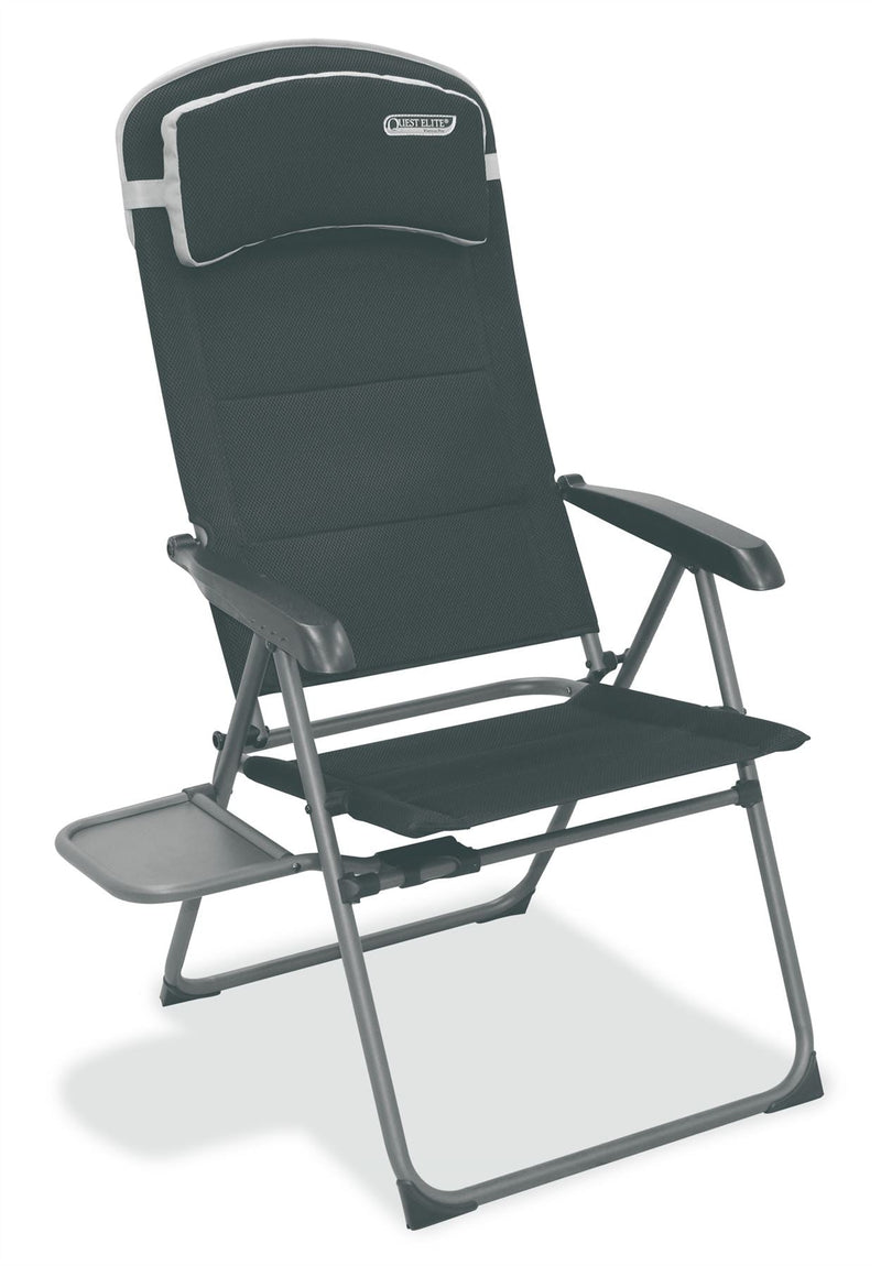 Quest Vienna Pro Recline Camping Caravan Chair with Side Table Quest - Dynamic Drive