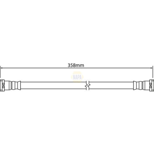 NAPA Brake Hydraulic Hose Line Front NBH1380