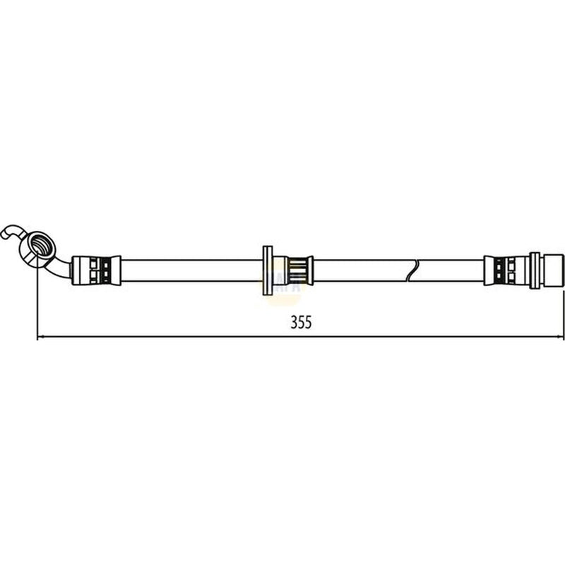 NAPA Brake Hydraulic Hose Line Rear Left NBH1402