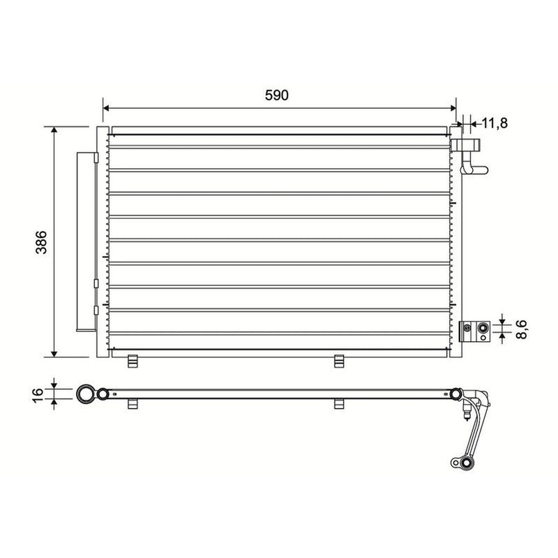 Valeo Air Conditioning Condenser 814294