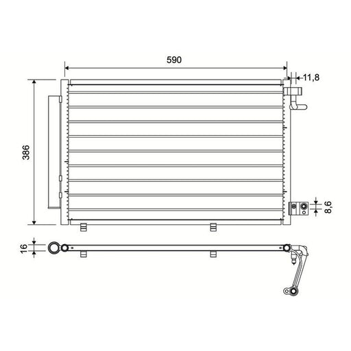 Valeo Air Conditioning Condenser 814294