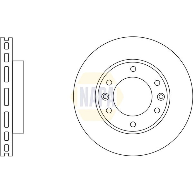 NAPA Front Brake Vented Discs & Pads fits Kia Sedona 2006-2015 2.2 2.7 2.9