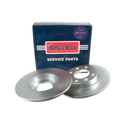Borg & Beck Front & Rear Brake Discs & Pads fits Citroën C3 II 2009-2016 1.6