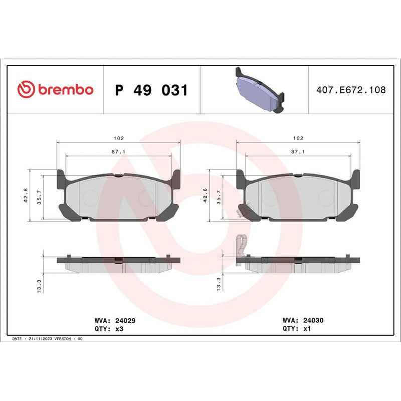 Brembo Rear Brake Solid Discs & Pads fits Mazda MX-5 1998-2005 1.6 1.8