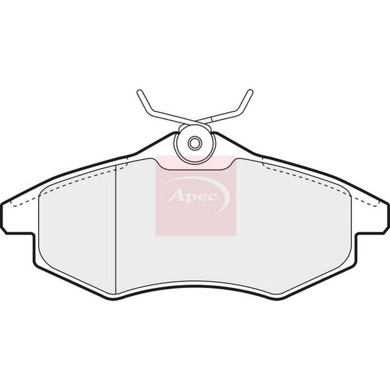 Apec Front Brake Pad Set fits Citroën C2 2003-2012 1.1 1.4