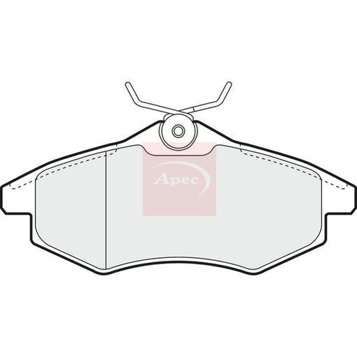 Apec Front Brake Pad Set fits Citroën C2 2003-2012 1.1 1.4