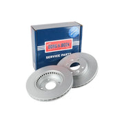 Borg & Beck Front Brake Vented Discs & Pads fits Renault Logan I 2007 on 1.5