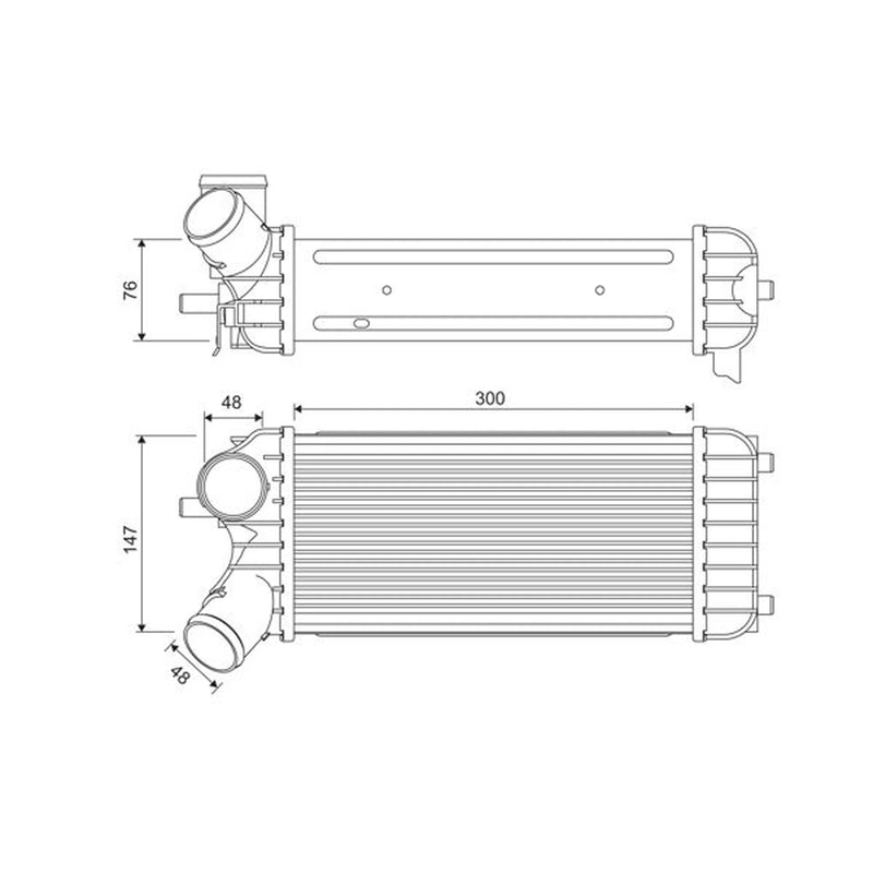 Valeo Intercooler (Charge Air Cooler) 818365