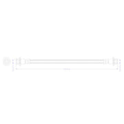 Juratek Brake Hydraulic Hose Line Rear fits Nissan Qashqai II 2013-2015