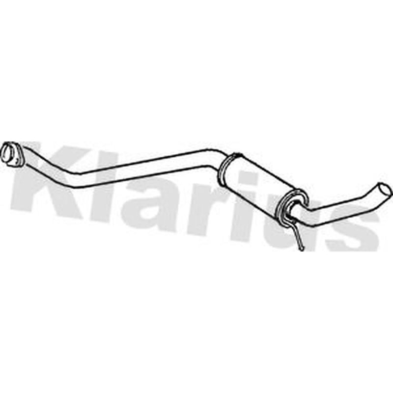 Klarius Box With Centre Pipe Centre fits Alfa Romeo 156 1997-2005 2.0 2.5