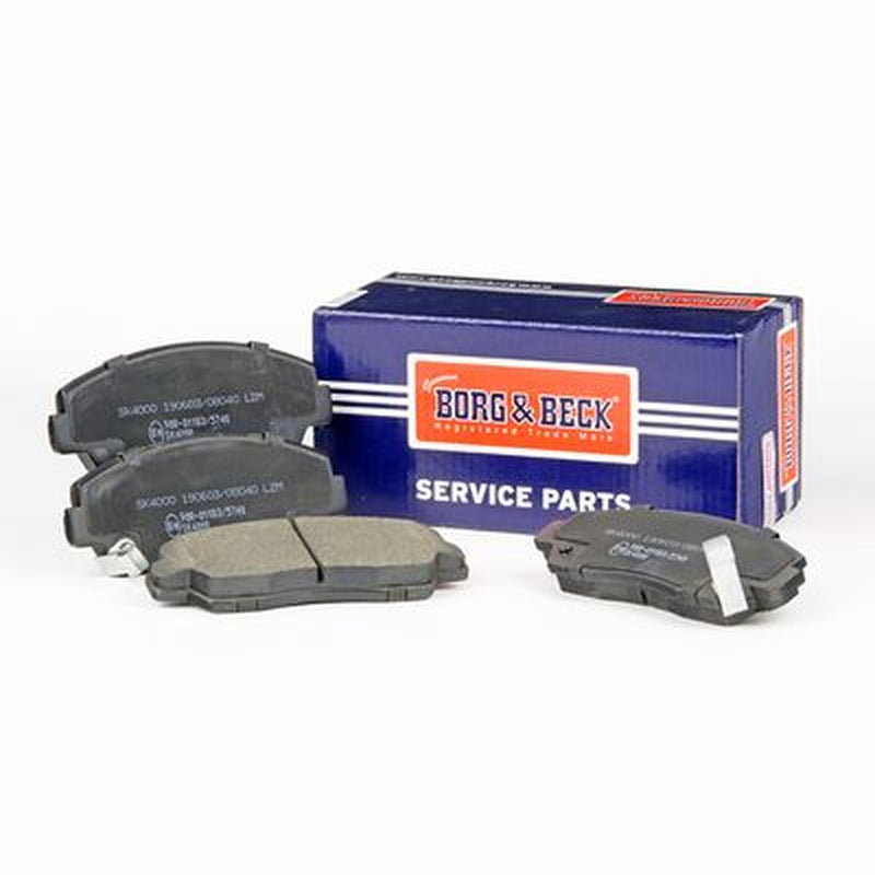 Borg & Beck Front Brake Vented Discs & Pads fits Mazda B-Serie 1989-1991 2.6