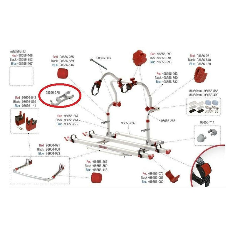 98656-378 RACK HOLDER 1PC NOVA  - Dynamic Drive