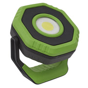 Sealey Rechargeable Pocket Floodlight with Magnet 360 7W COB LED Green Sealey - Dynamic Drive