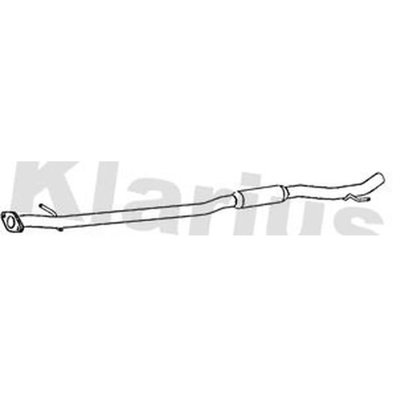 Klarius Exhaust Pipe OD fits Nissan Qashqai I 2006-2013 1.5 1.6