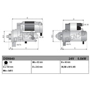 Denso Starter Motor 24V 5.5kW 10 Teeth fits Iveco Eurostar 1993-2002