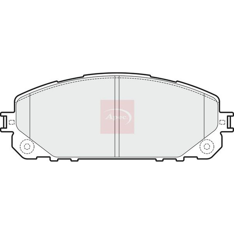 Apec Front Brake Vented Discs & Pads fits Jeep Cherokee 2013-2018 2.0 2.2 3.2