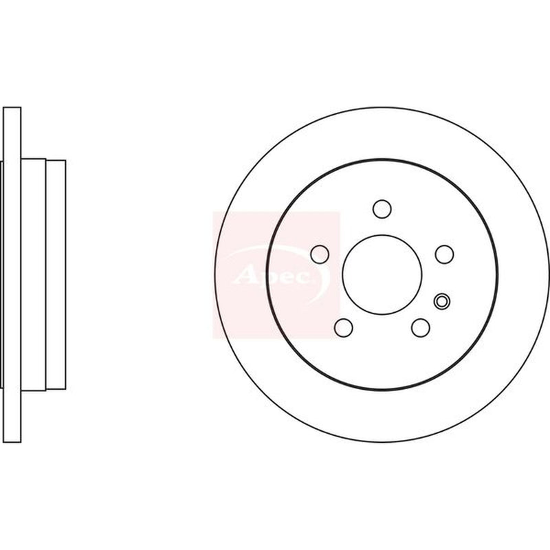 Apec Rear Brake Solid Discs & Pads fits Mercedes-Benz M-Class 1998-2005
