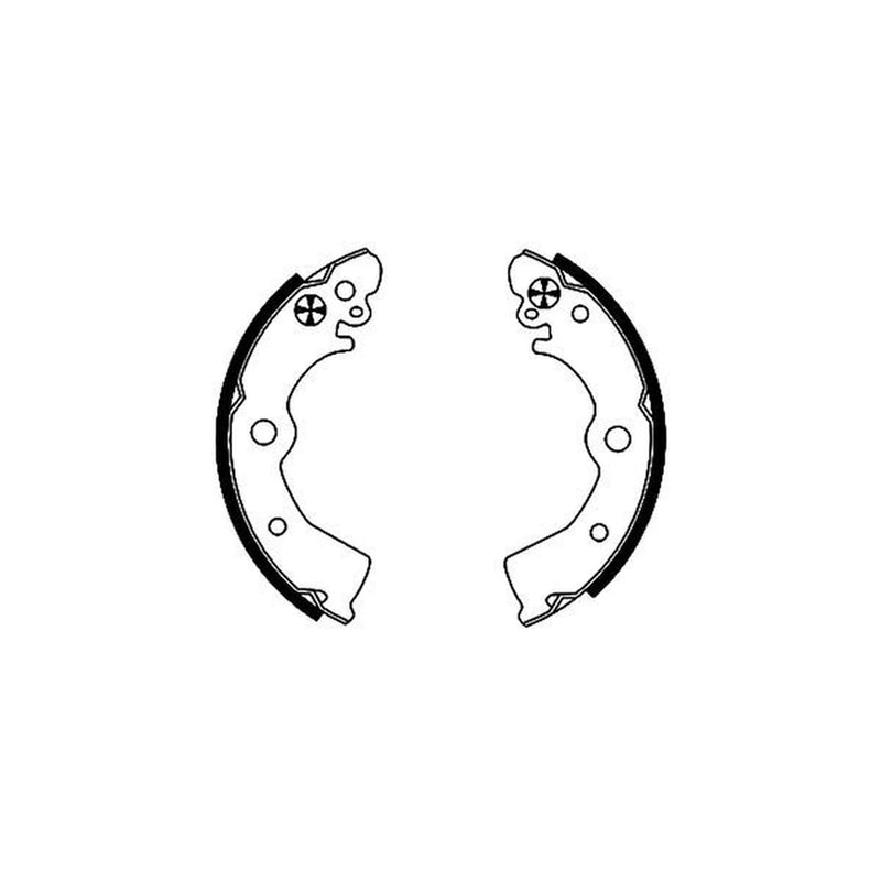 Mintex Brake Shoe Set Axle Kit fits Nissan 100NX 1990-1994 1.6
