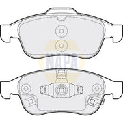 NAPA Front Brake Pad Set fits Fiat 500X 2014-2018 1.0 1.4 1.6