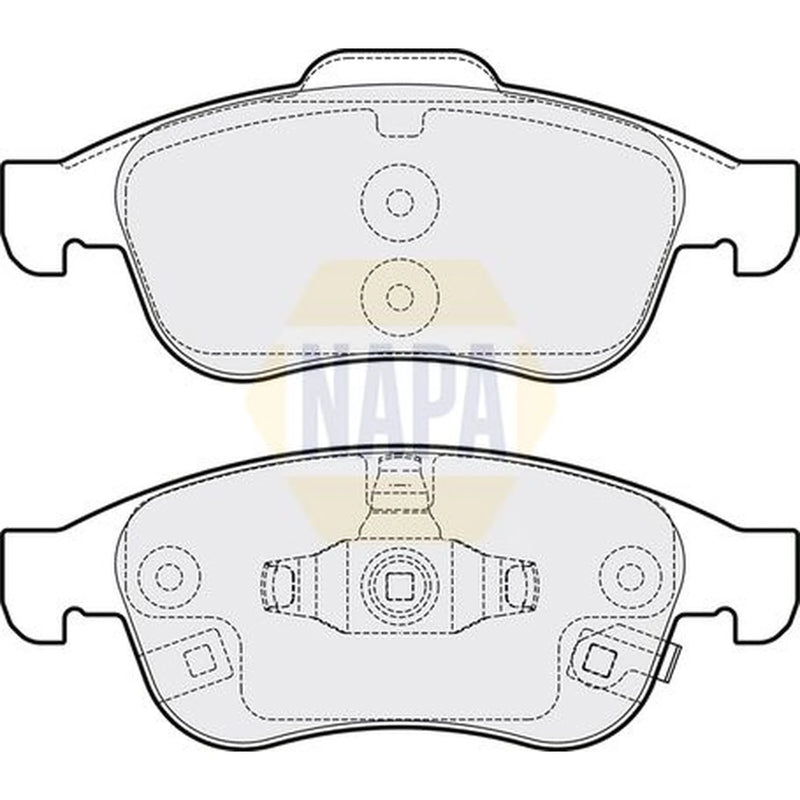 NAPA Front Brake Pad Set fits Fiat 500X 2014-2018 1.0 1.4 1.6