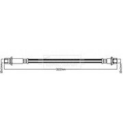 Borg & Beck Brake Hydraulic Hose Line inner BBH8147