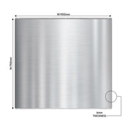Baridi Splashback for Cooker Hoods 90 x 75cm - Stainless Steel DH195 Baridi - Dynamic Drive