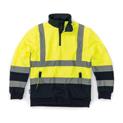 Tough Grit Hi-Vis 2-Tone Sweatshirt Yellow/Navy M Tough Grit - Dynamic Drive