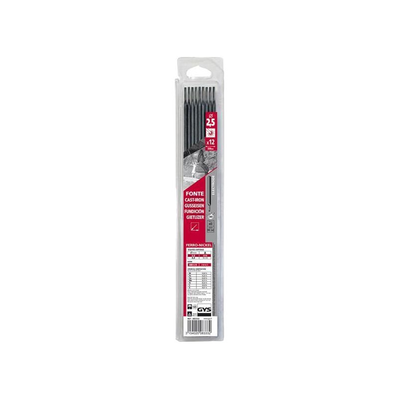 Gys Welding Cast Iron Electrodes 2.5mm (Pack 12) GYS WELDING - Dynamic Drive