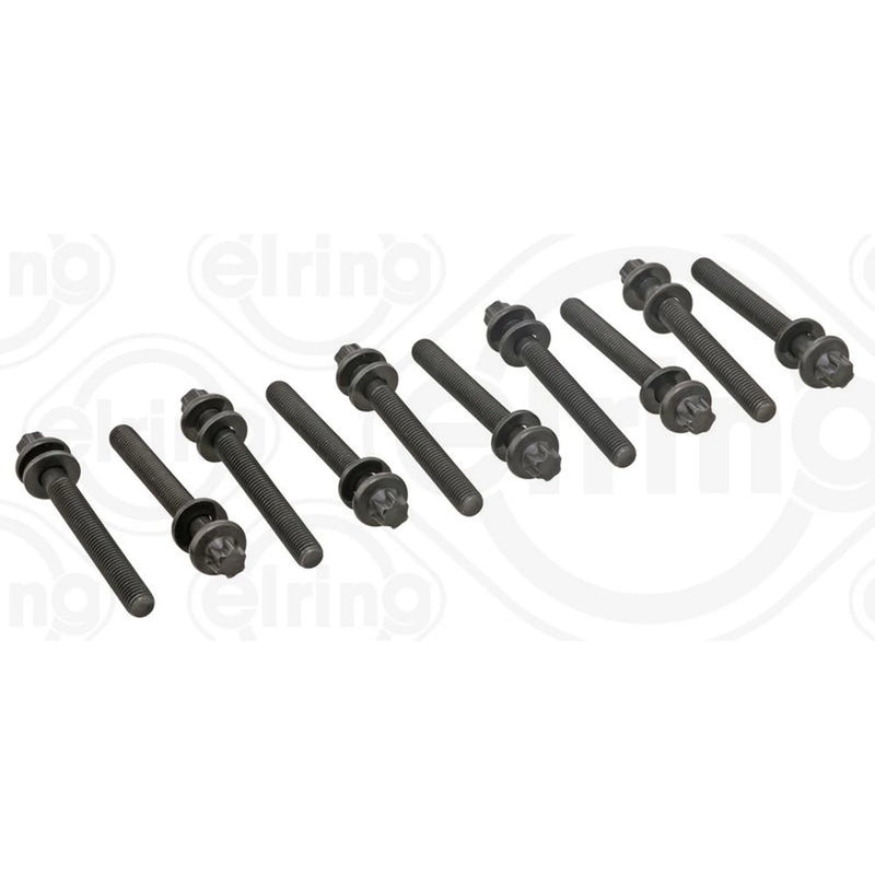 Elring Cylinder Head Bolt Set with Cylinder Head Gasket Kit fits Saab 9000